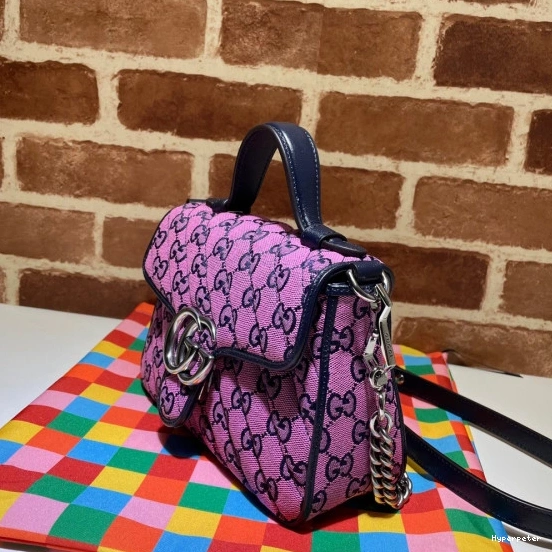 Hyper Peter GG GUCCI Marmont Bag Mini Top Handle 0728